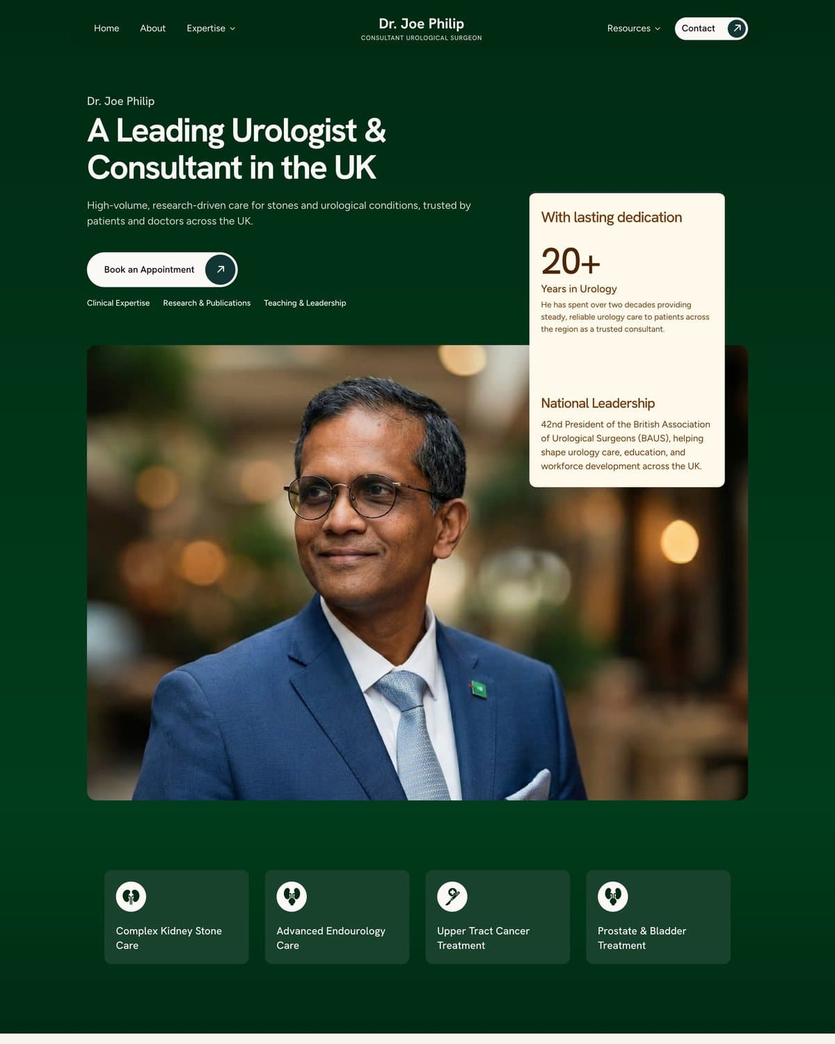 The home page